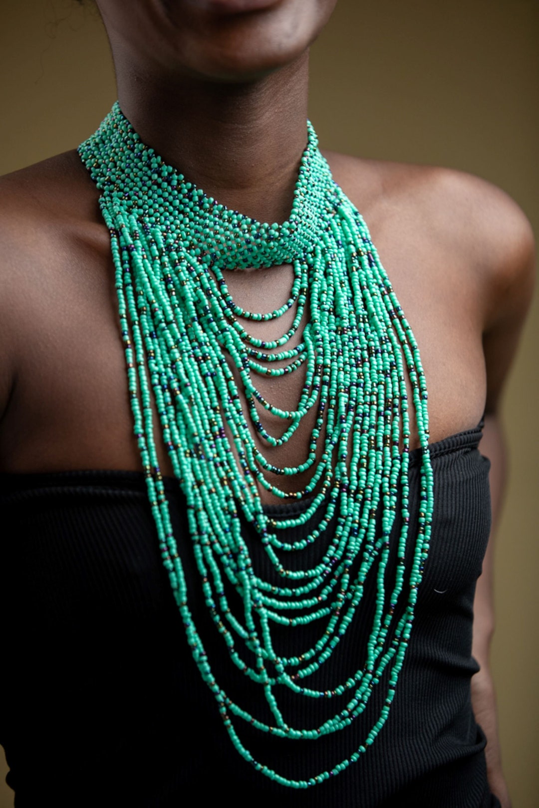 Green - Lambani Tribal Handmade Necklace