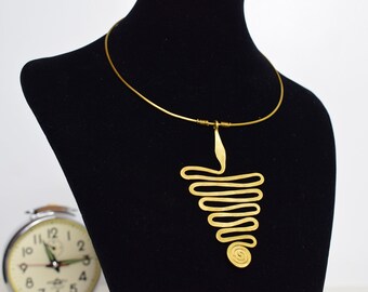 Handmade Brass Maasai Necklace | African Beaded Jewelry
