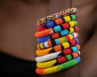 10 Bracelets|Gift Bracelet | Wholsale African Handmade Beaded Bracelet |Multi Color | Unique |Zulu | Bracelets for woman | Anklets for Women