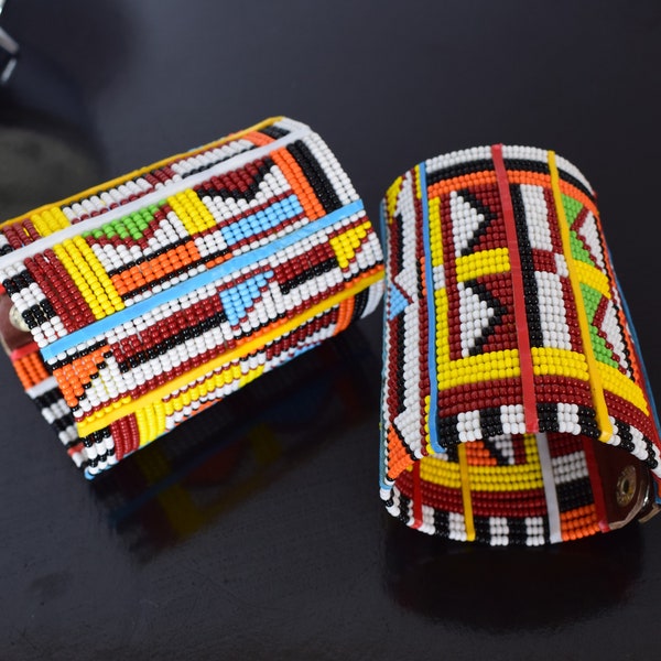 Bracelet fait main africain Maasai | Bracelet multicolore | Bracelets d'Afrique | Bracelets uniques | Bracelets femme | Bracelets Wakanda | Cadeau