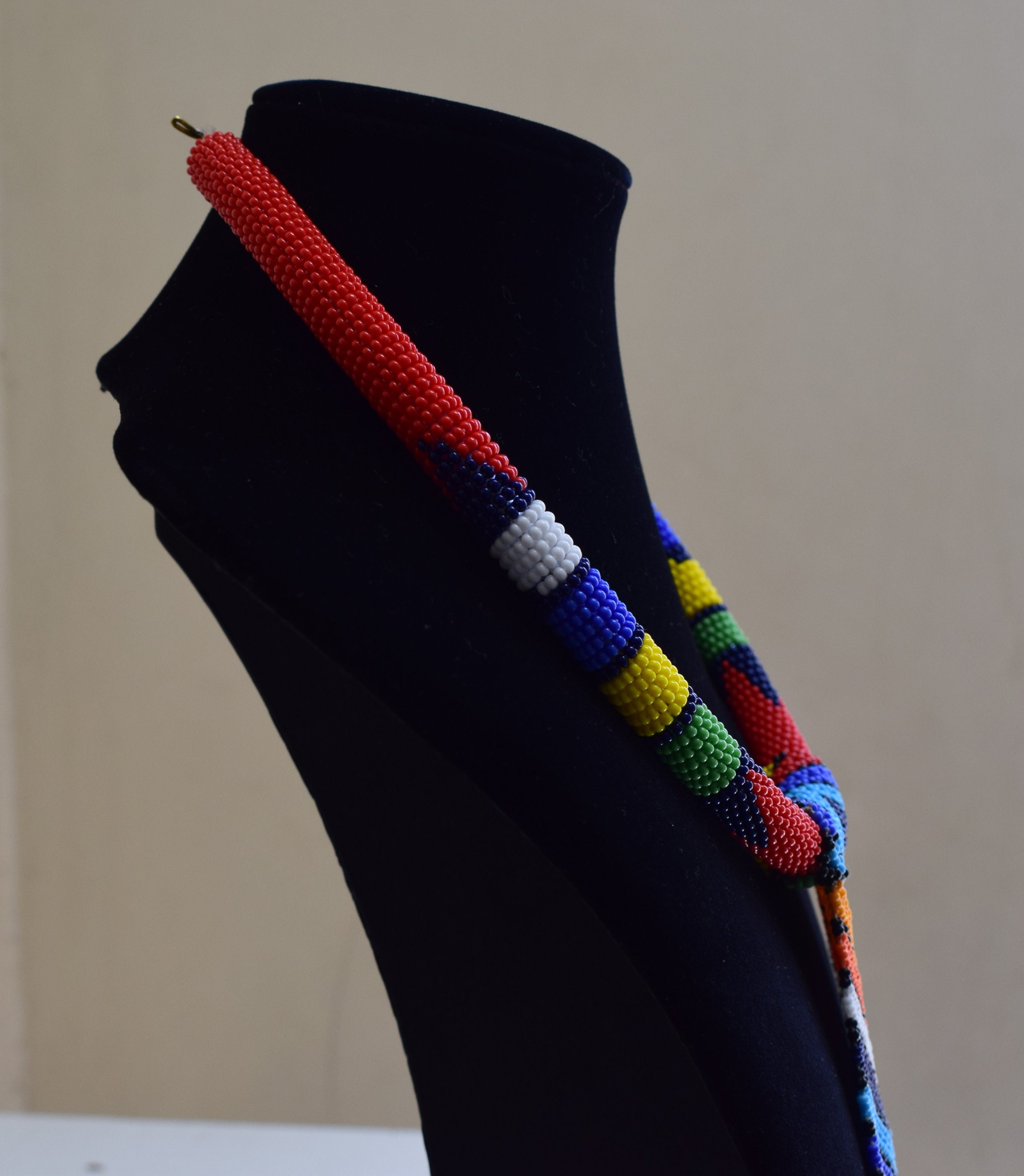 Maasai Beaded Necklace | Handmade African Tribal Jewelry - Etsy