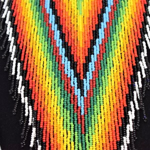 African Necklace African Jewelry Handmade Beaded Necklace Multi Color Necklace for African Woman Maasai Necklace Fits All On Sale image 4