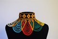 African Maasai Handmade Beaded Choker Necklace |Chunky |Ethnic |Tribal |Zulu |Multi Color |Unique |African Woman Necklace |One Size Fits All product logo