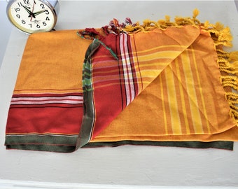 Maasai Shuka Blanket | Kenyan Cotton Throw, Sarong Wrap
