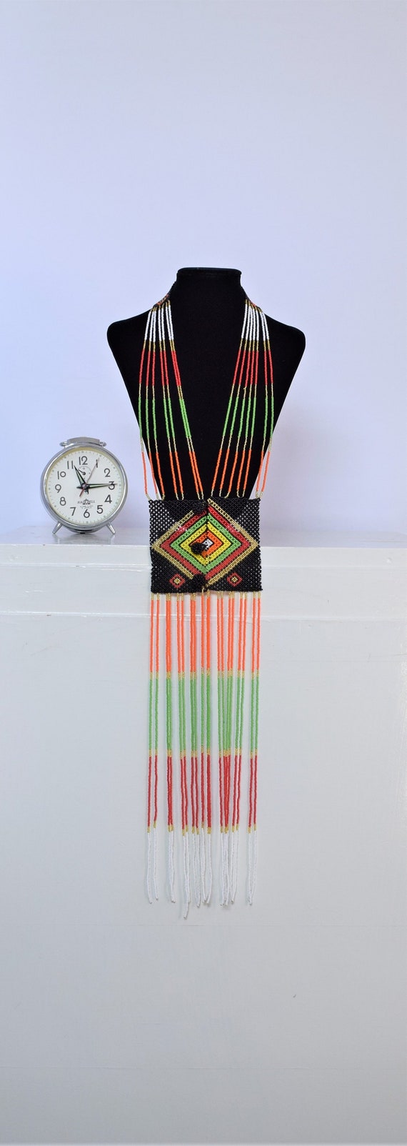 Girocollo Vintage Africano, Collana Choker Regolabile In Plastica, Gioielli Etnici Per Donna