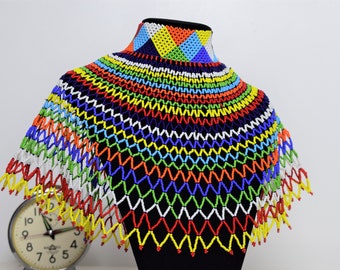 Maasai Beaded Choker | Handmade African Collar Necklace