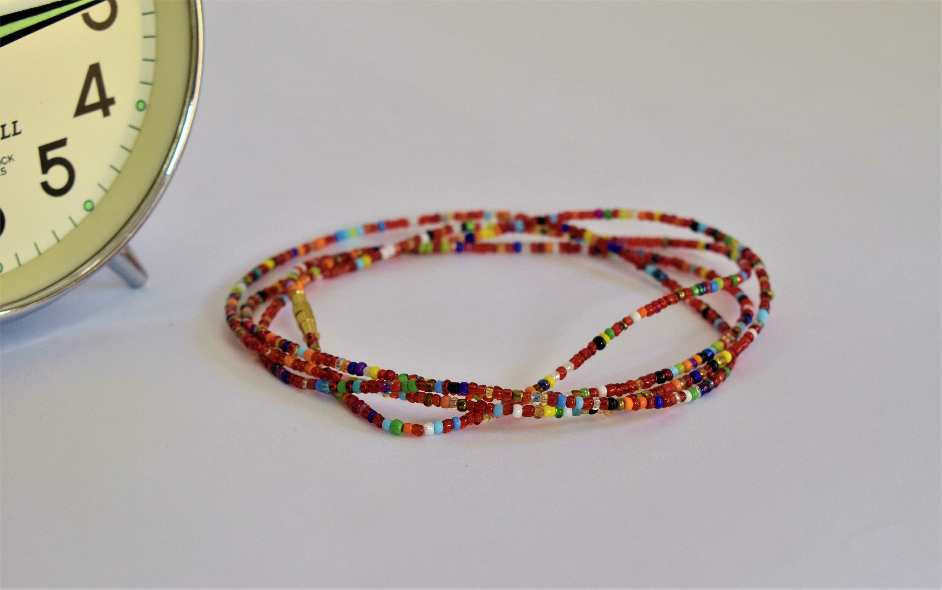5 Handmade Waist Beads Multi Color Waist Beads Fertility Etsy