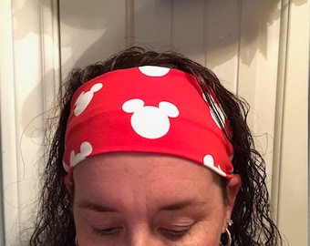 Red Disney Mickey Head Headband Turban