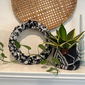 Pendleton wool hand crocheted wreath