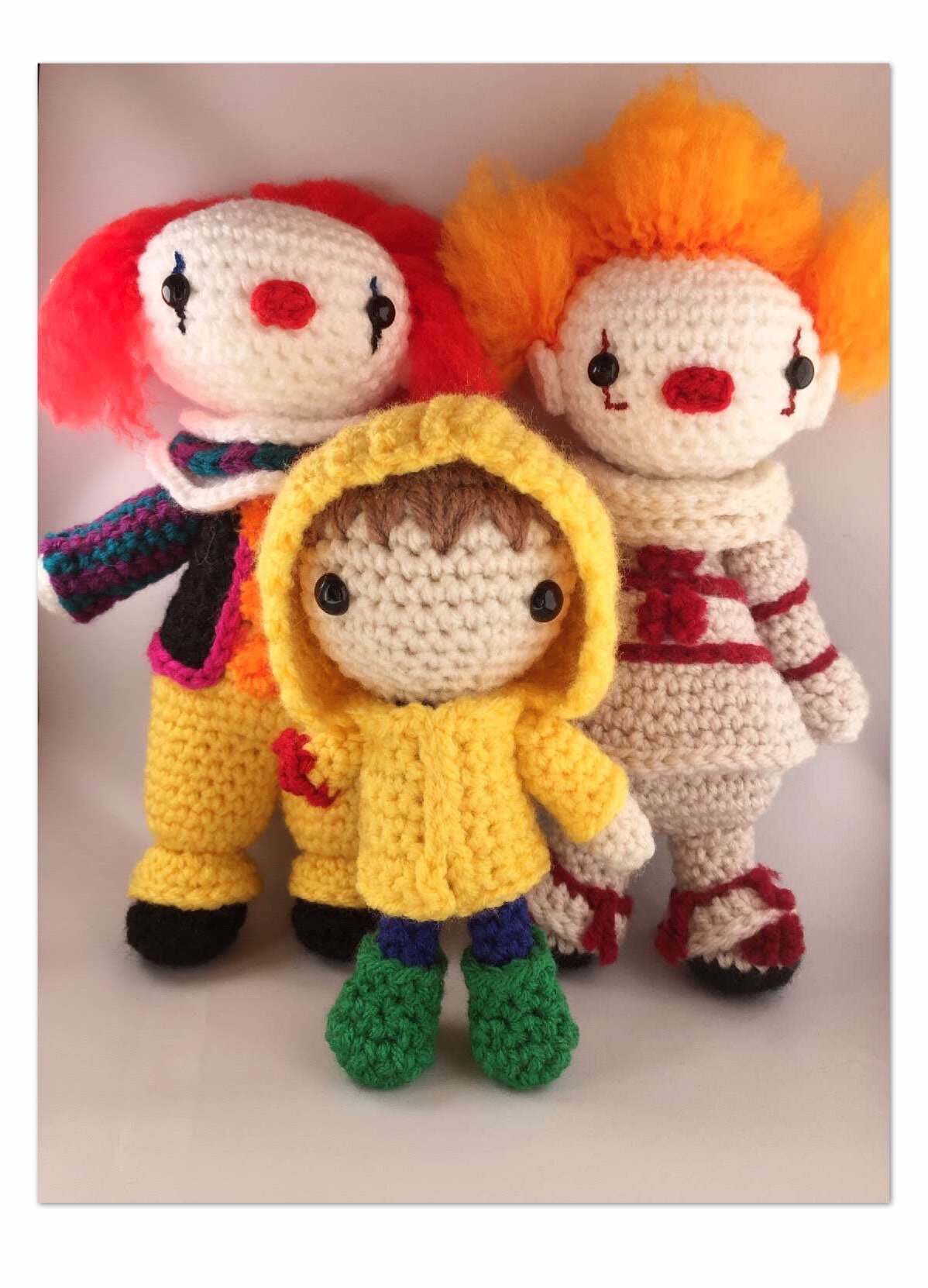 crochet pennywise doll pattern