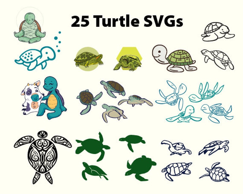 Download Turtle Svg Sea Turtle Svg Turtle Svg Files For Cricut Etsy