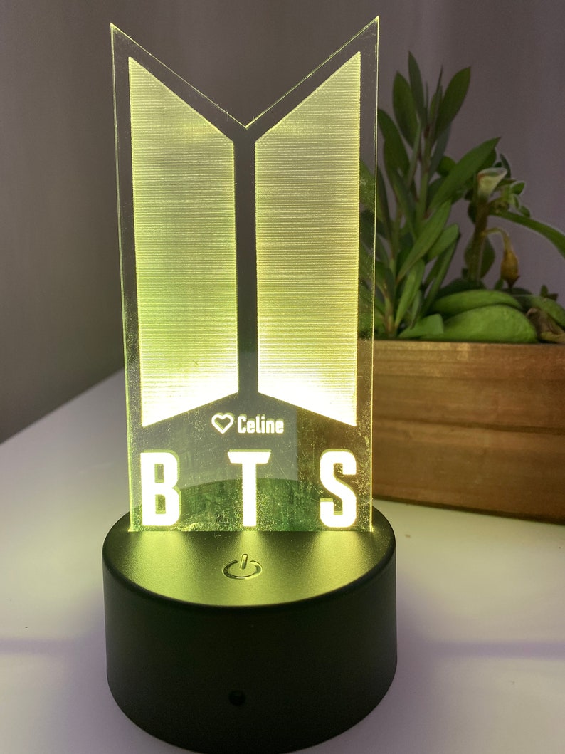 BTS bts merchandising bts luz nocturna bts lámpara de Etsy