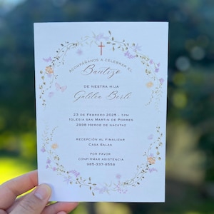 Bautizo Invitacion, Baptism Invitation, Invitacion Bautizo, Bautizo, Bautizo Invitations, Invitaciones, Editable, Template, Printable