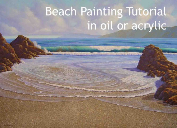 Easy Way to Paint a Beach Scene / Acrylic Painting for Beginners 