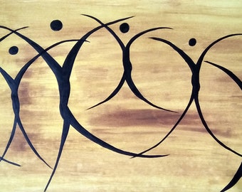 Yellow paintings | Etsy