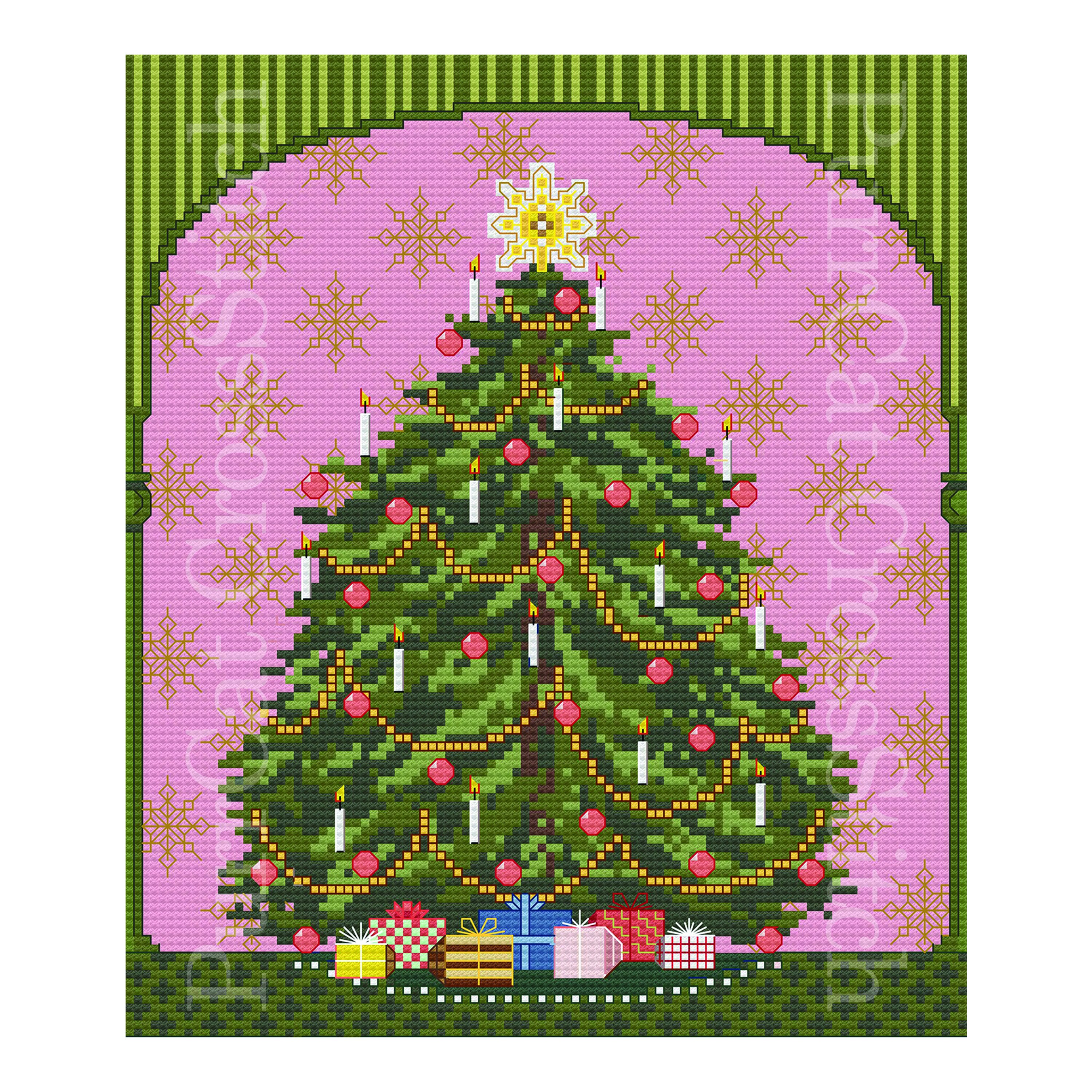 Counted Cross Stitch A Nutcracker Holiday Christmas Tree | Etsy