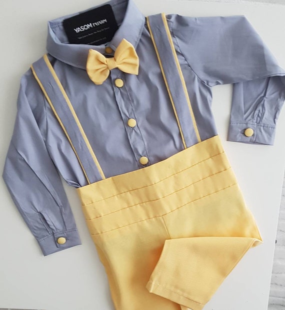 baby boy yellow dress shirt