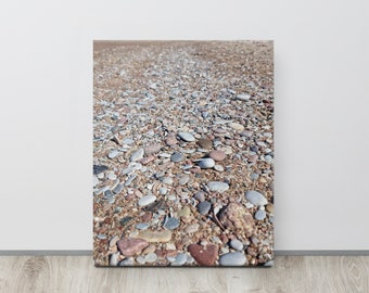 Canvas wall art print, Baltic Sea beach coast, nature photography, kitchen, bedroom, living room