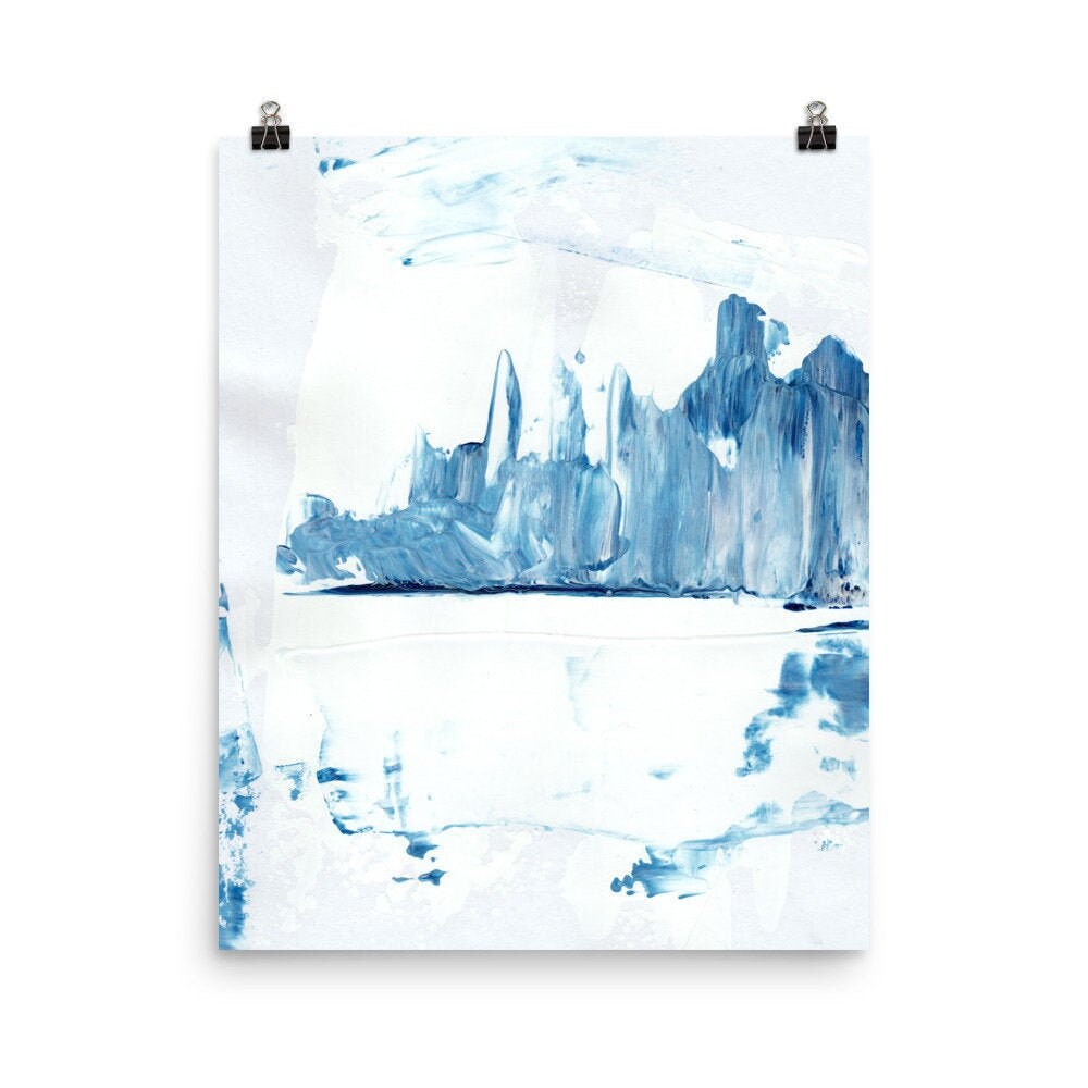 Blue Prints Wall Art Prints Abstract Print Art Acrylic Etsy UK