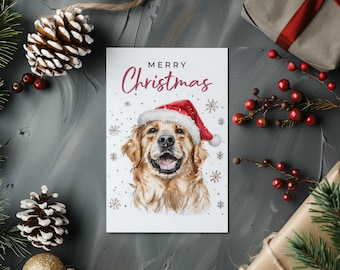 Bull Terrier Dog ptcc118 Kerstman Hat Xmas Kerstkaart A5 Gepersonaliseerde Wenskaarten Geplaatst door ONS GESCHENKEN VOOR ALLE 2016 VAN DERBYSHIRE UK