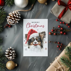 Papillon-kerstkaart