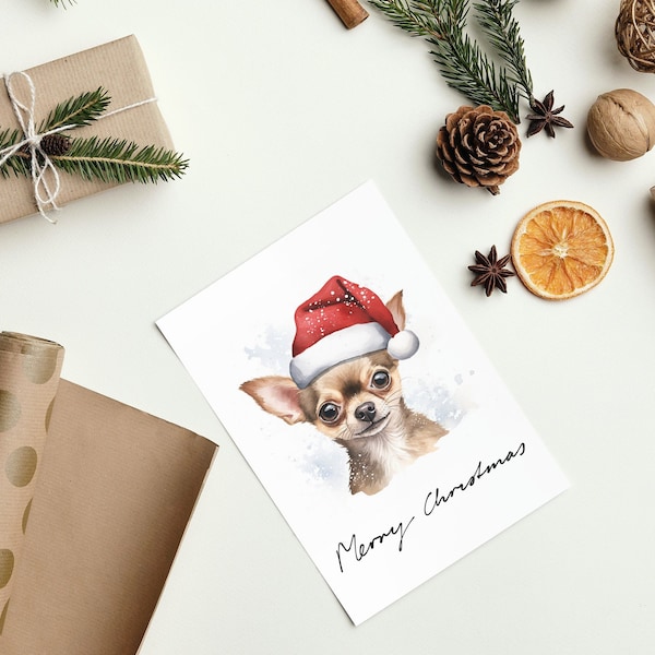 Chihuahua Dog Breed Christmas Card