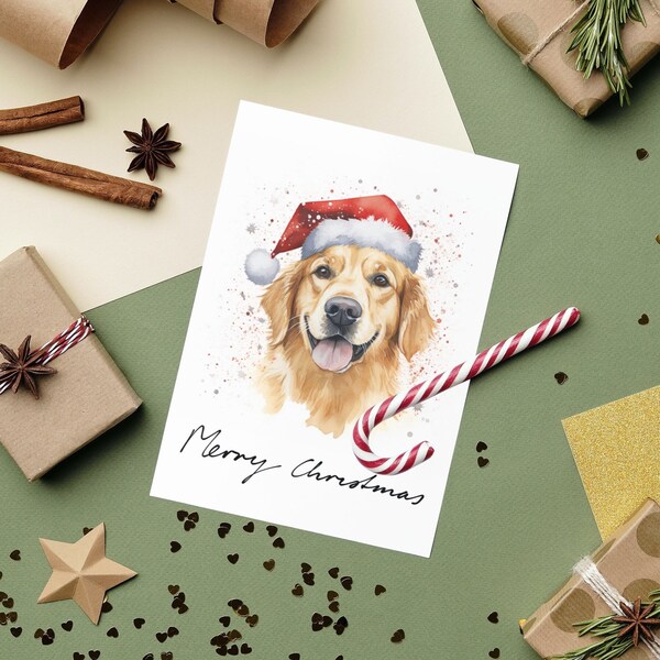 Golden Retriever Dog Breed Christmas Card