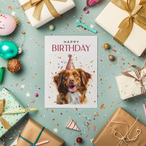 Nova Scotia Duck Tolling Retriever Birthday Card
