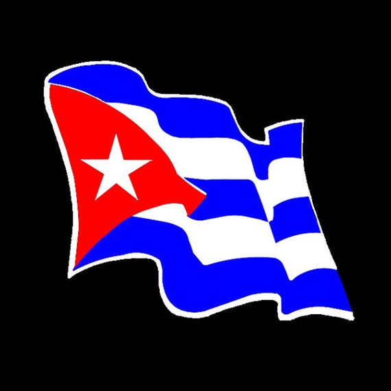 CUBA FLAG VINYL DECAL STICKER MULTIPLE SIZES TO CHOOSE FROM