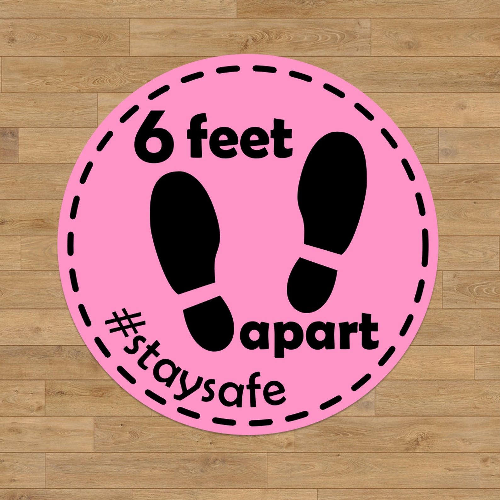 Social Distancing Floor decals stickers 6 feet apart | Etsy