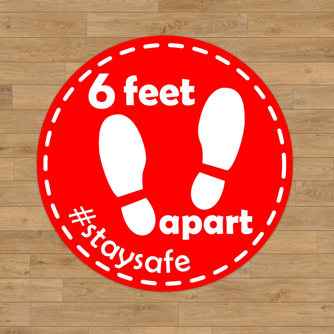 Social Distancing Floor decals stickers 6 feet apart Etsy