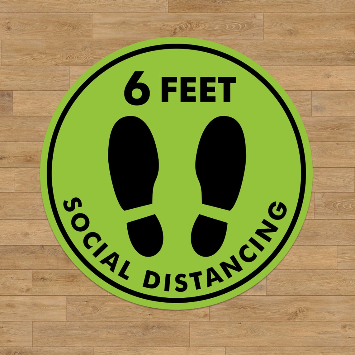 Social Distancing Floor decals stickers 6 feet apart | Etsy