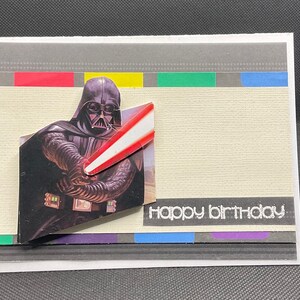 Star Wars Darth Vader Dimensional Happy Birthday Card