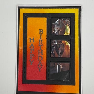 Star Wars dimensional Happy Birthday Card