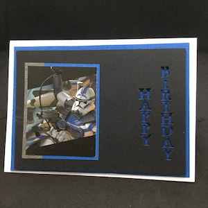 Star Wars dimensional Happy Birthday Card