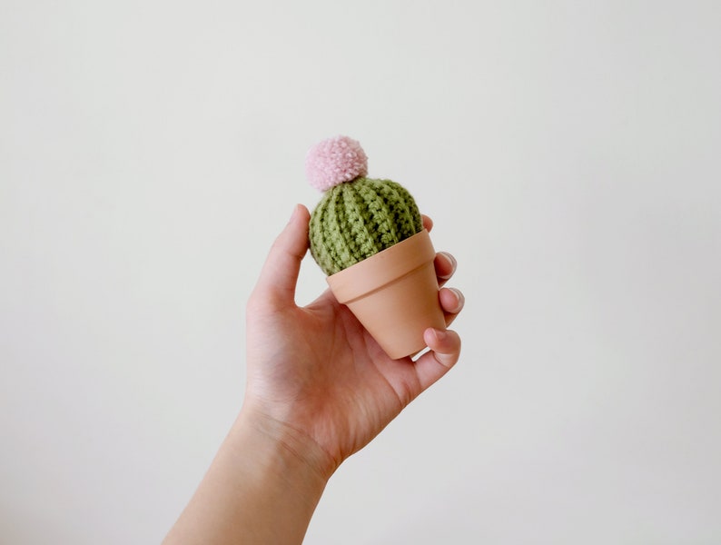 Mini Crocheted Cacti Trio image 5