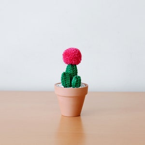 Mini Crocheted Cacti Trio image 2