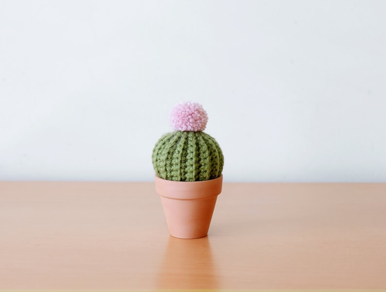 Mini Crocheted Cacti Trio image 4