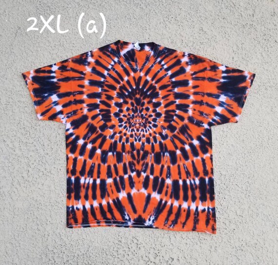 2X-3X-4X teñidas de corbata de ráfaga negra y - Etsy México