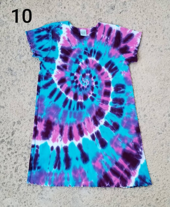 blue and pink tie dye dress Georgiana Dress Pink Blue Tie Dye