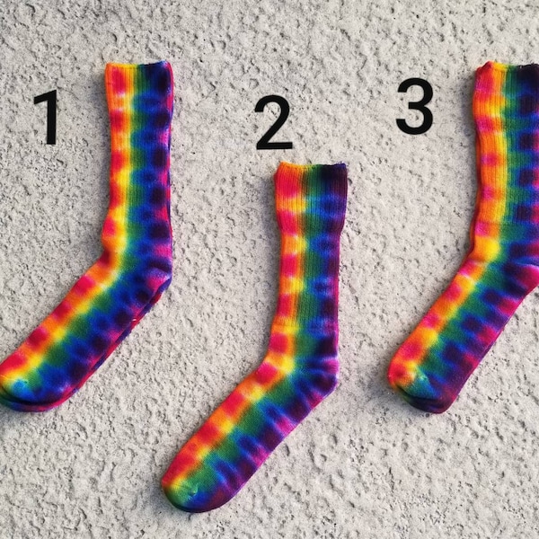 Bamboo Rayon Tie Dyed Socks (size 8-10)