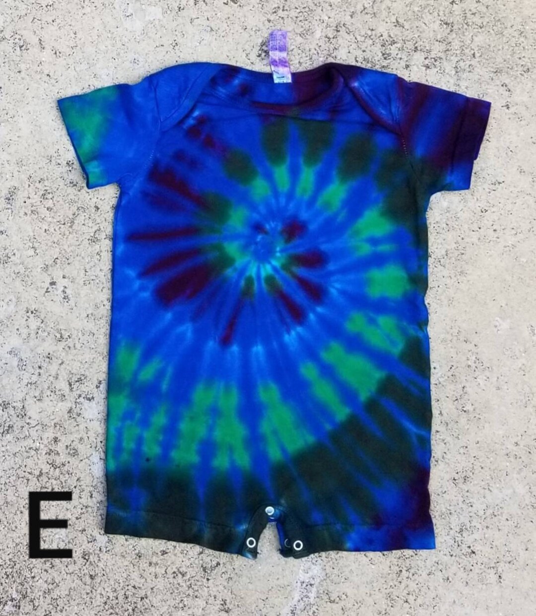 Size 12m Infant Tee Romper Tie Dyed in Various Patterns and Color Combinations, Have a Look Etsy
