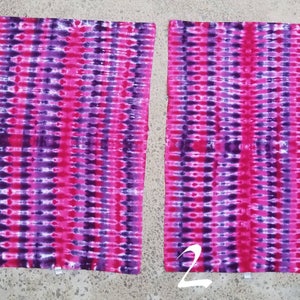 Pink and Purple 26x40 inch tie dyed flannel baby blanket