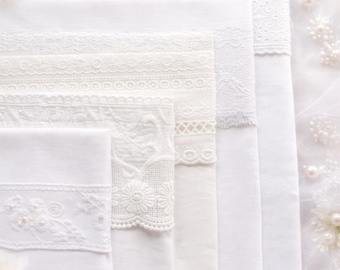 LDS Temple Clothing Envelope, Endowment Missionary Gift, Cotton Lace Packet