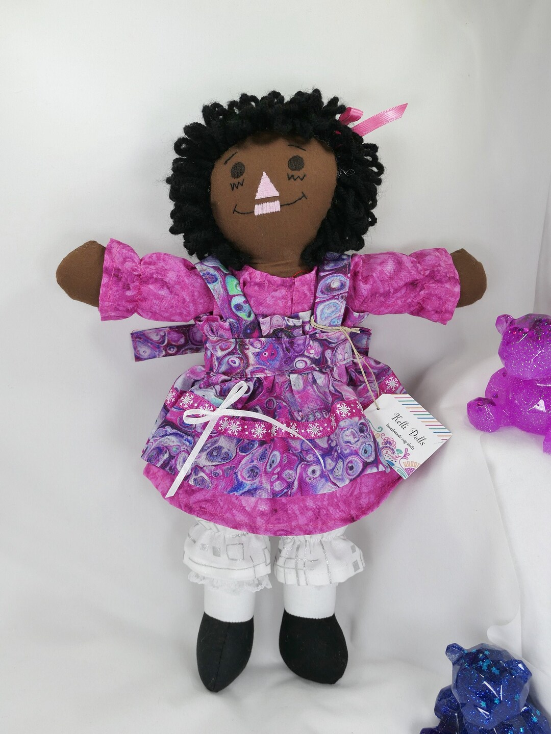 Raggedy Ann Doll Handmade Rag Dolls With Clothes Black Rag Doll With ...
