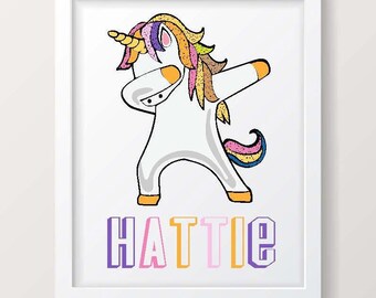Fortnite Fan Etsy - personalised dabbing unicorn image personalised with any name unicorn doing the dab fortnite move gamer fortnite game do the dab