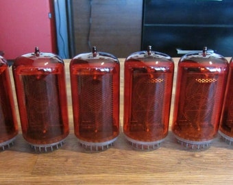 Set of 6 Nixie Tubes Z568M