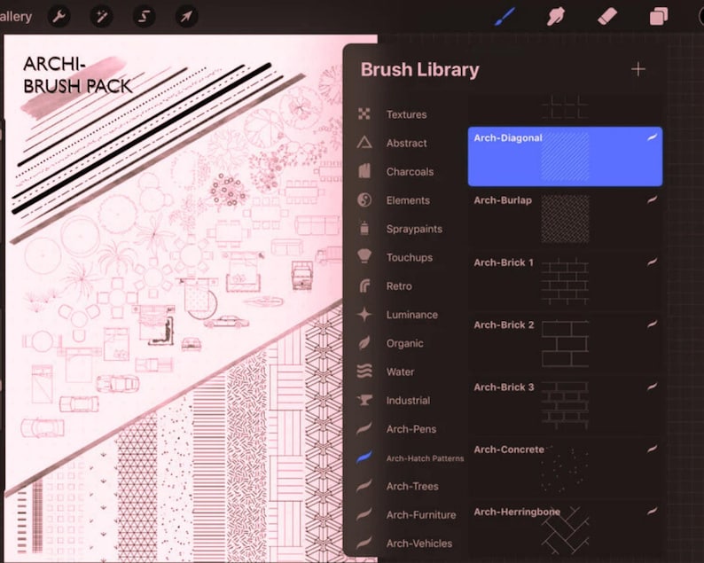 Procreate Architecture Brush