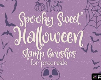 Spooky Sweet Halloween Stamp Brushes for Procreate