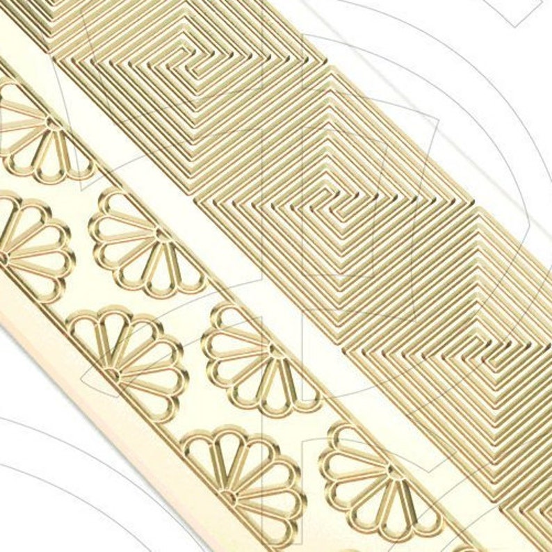 Flower Pattern Bracelet Texture Plate 962
